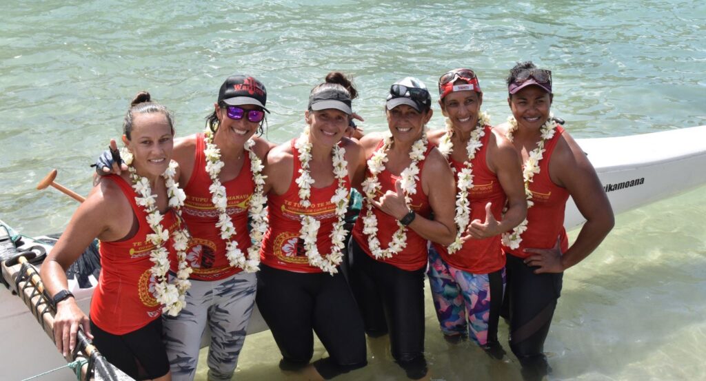 Winners of the Open Women’s - V6 18km, Cook Islands, Te Tupu O Te Manava club, Team Maroro. 22112005