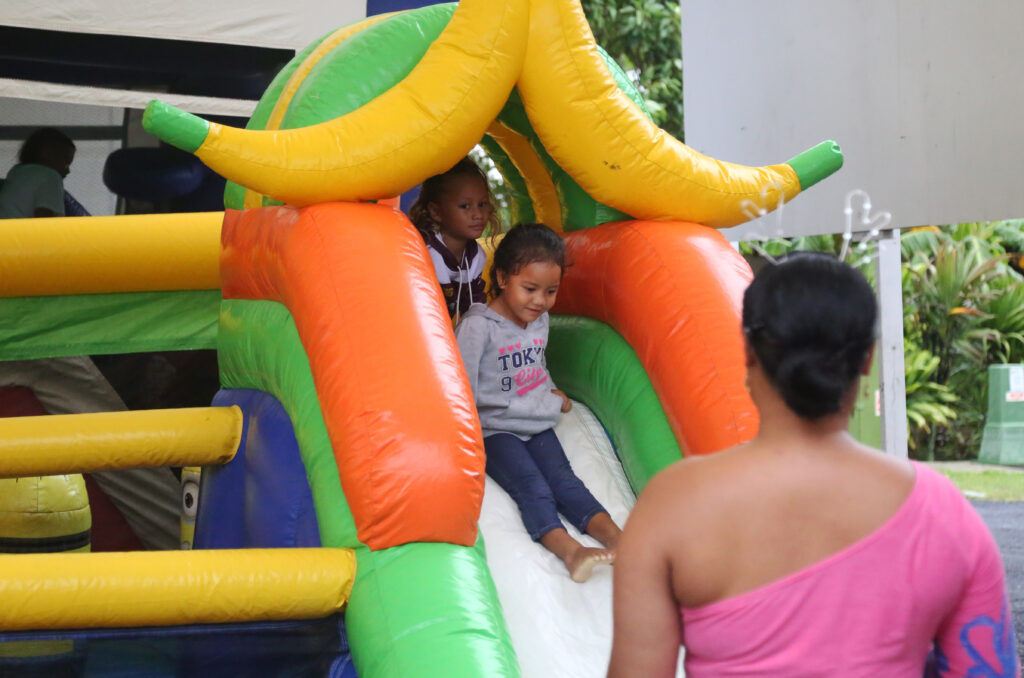 Children enjoy the bouncy castle. ROTARACT/22121620