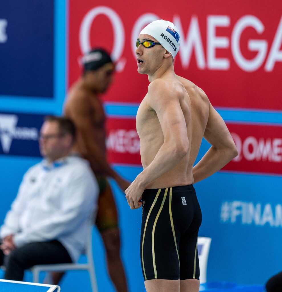Wesley Roberts at the FINA 2022 World Swimming Championships in Melbourne, Australia. FINA/22121912