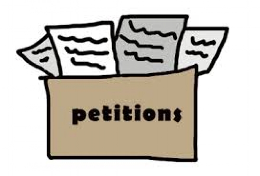 What is party policy on petitions?