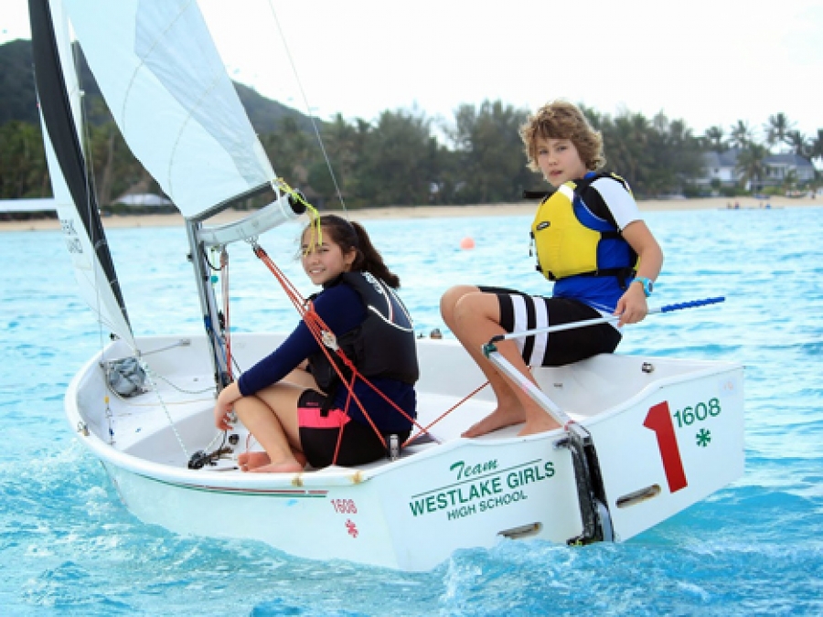 Local girl power wins team sailing trophy