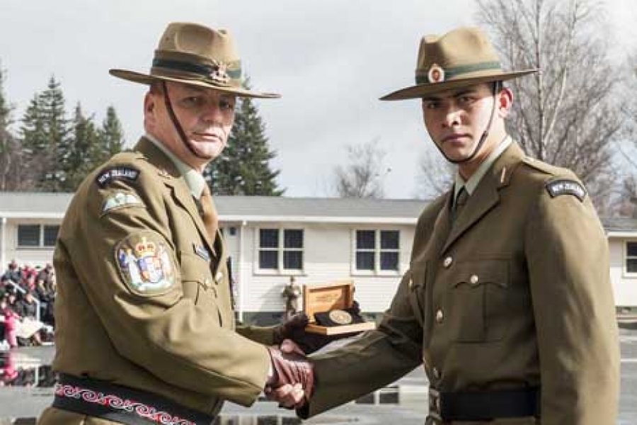 High honour for young army recruit