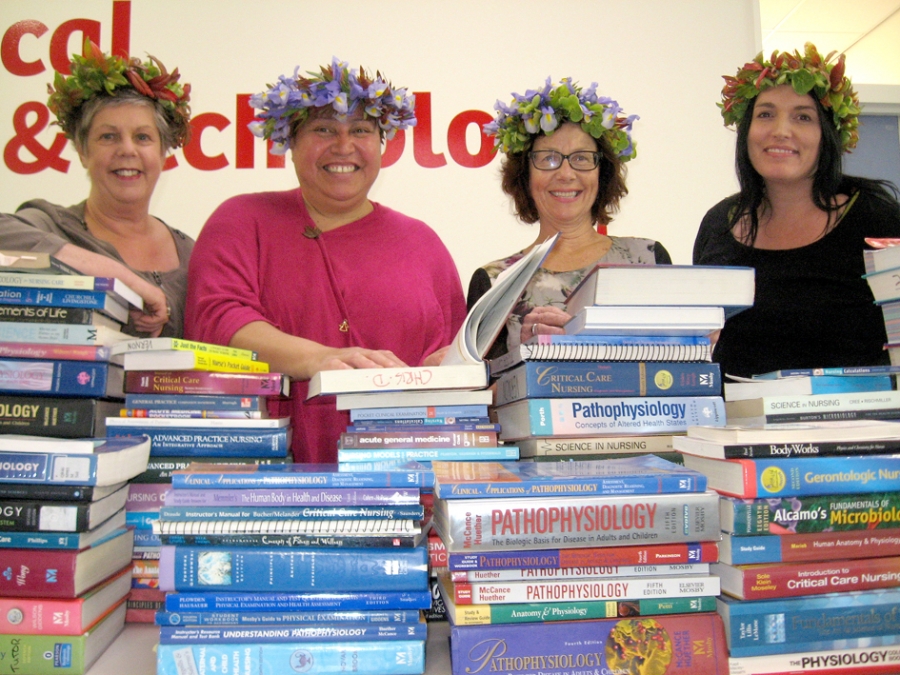 EIT donates nursing books to the Cook Islands