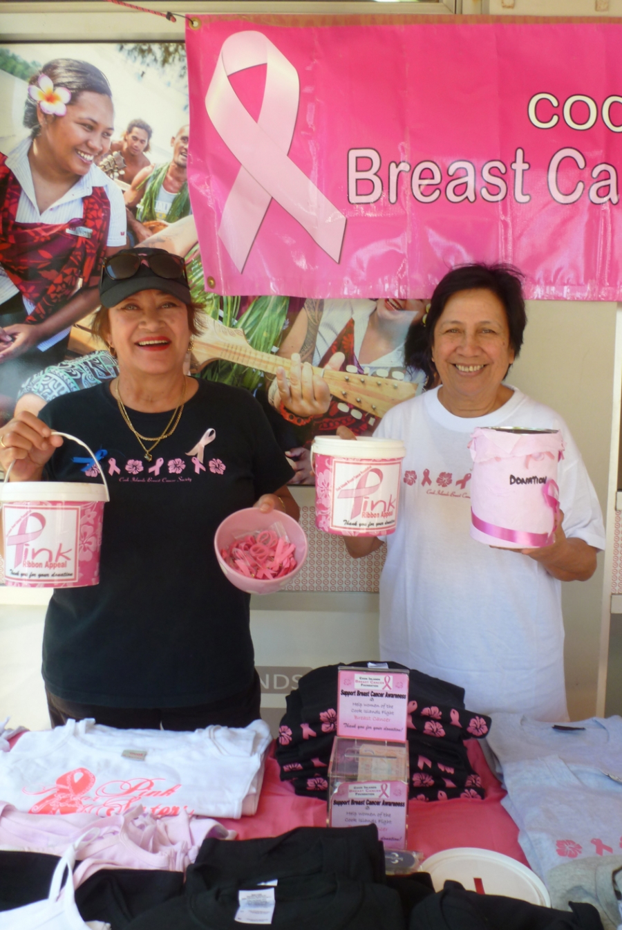 Visible community support for breast cancer awareness