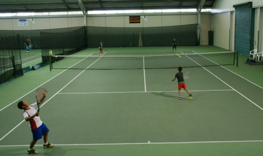 Indoor tennis for local tour group