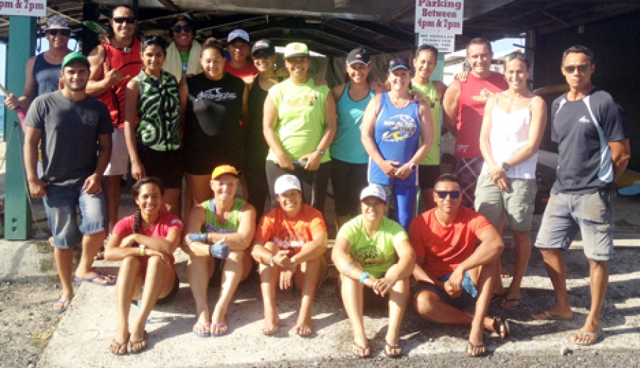 Paddlers in training mode for PNG