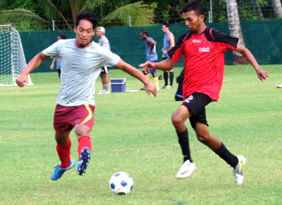 Skillful football action at five-a-side tourney