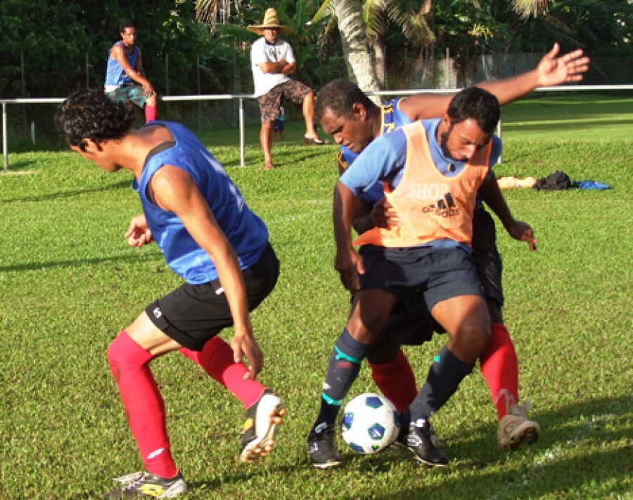 Fast-paced action at five-a-side football