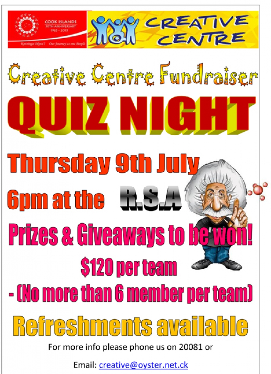 Quiz night for charity