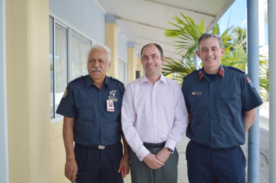 Visit strengthens island fire safety