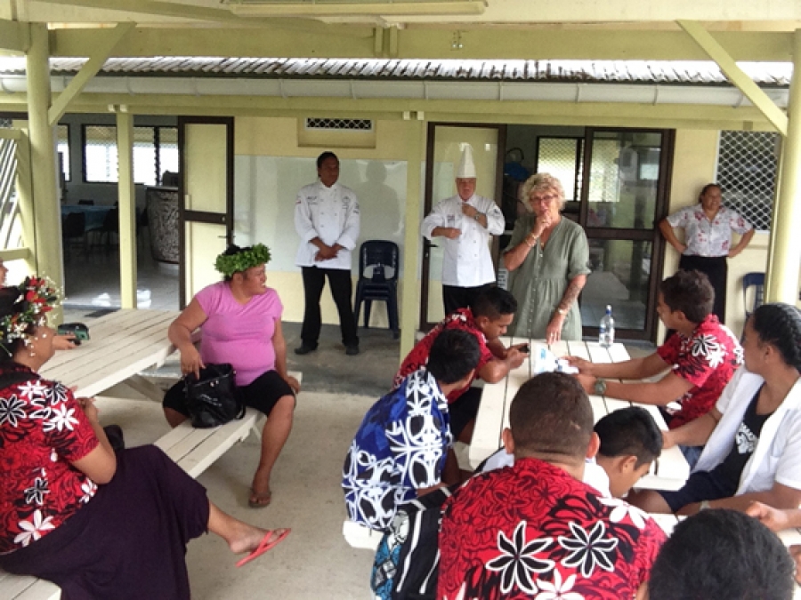 Students make most of visit to Rarotonga