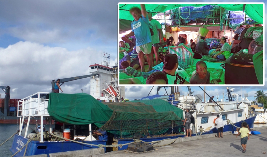 Crowded boat to Manihiki too much for some passengers