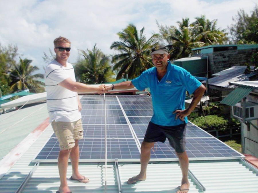 Marine research centre powered by solar