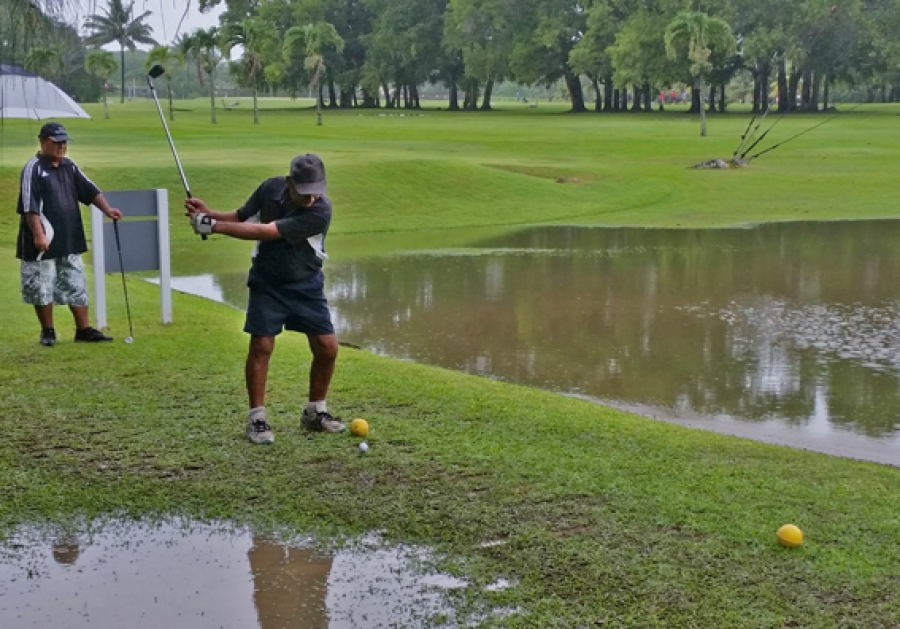 On course for great scores in spite of deluge