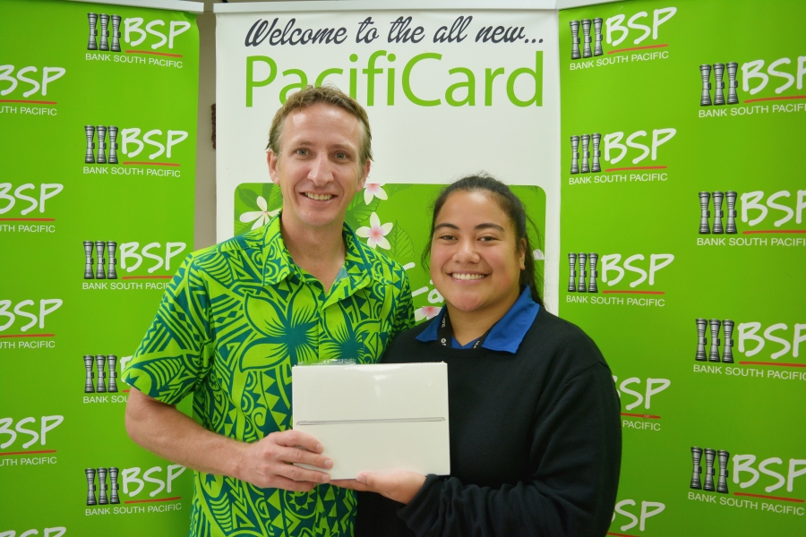 BSP rewards survey participant with iPad