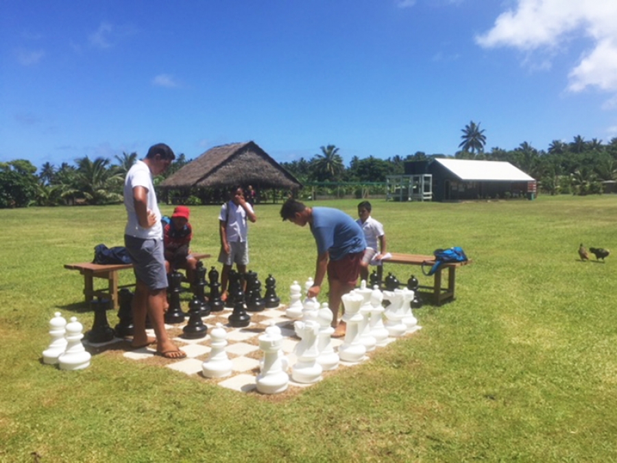 Outdoor chess set a hit at Araura