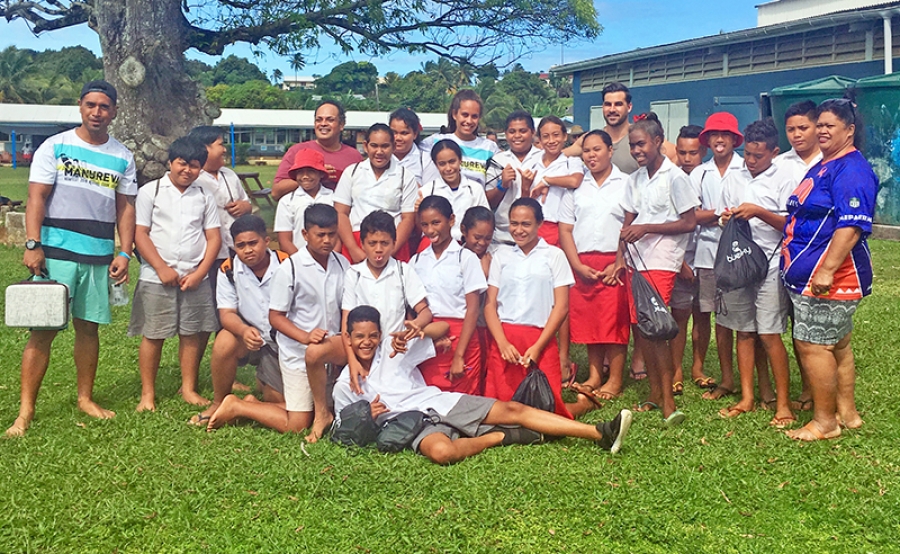 Miss Cook Islands visits Araura College for Manureva Aquafest