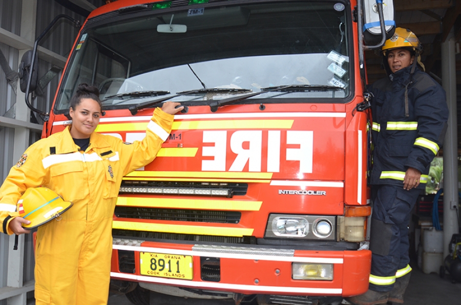 Female firefighters enjoy challenge