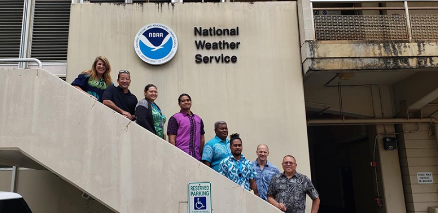 Met staff at weather training in Hawaii