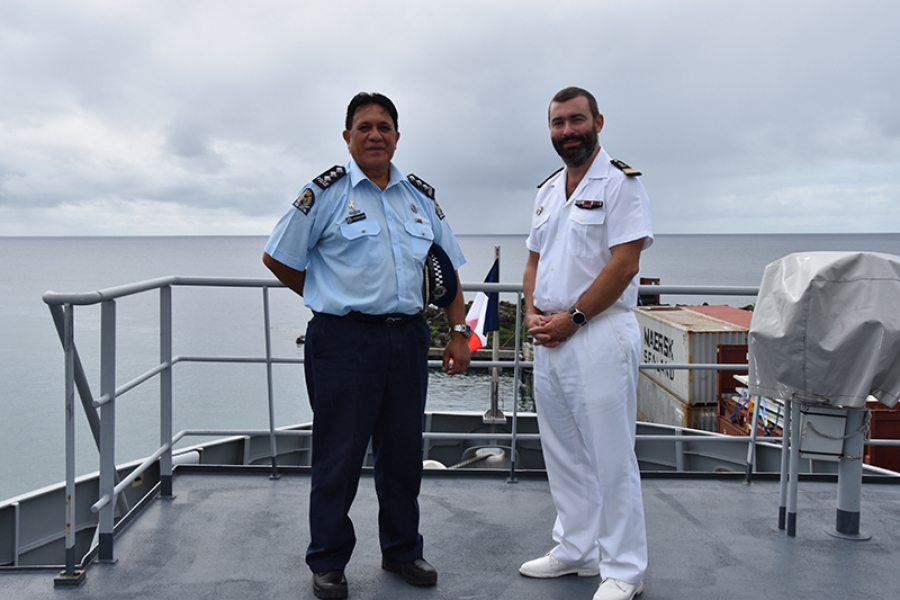 French Navy patrol boat visits Rarotonga