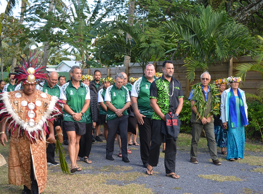Team Cook Islands visit marae