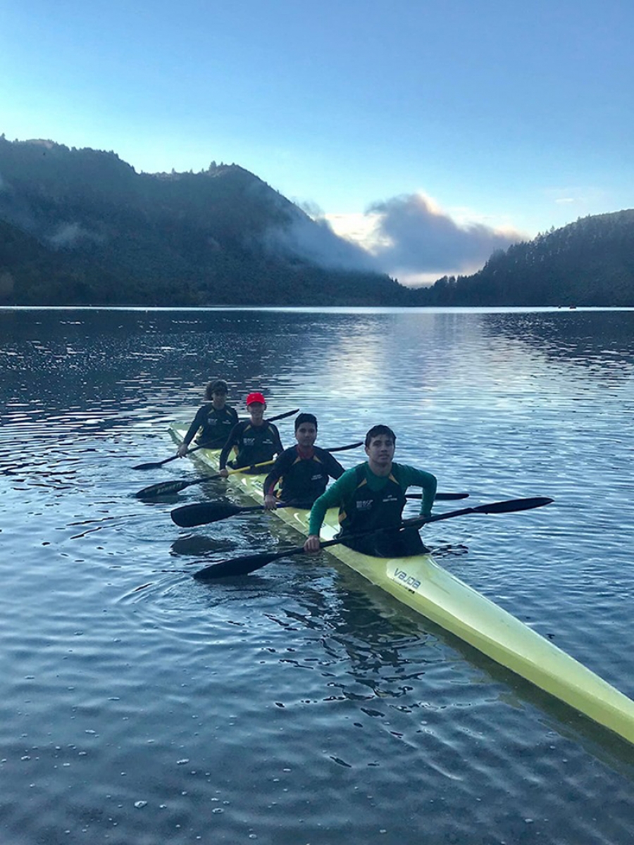 Kayakers return with medals from New Zealand