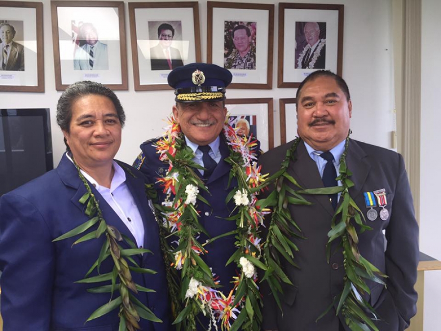 Two former Cook Islands police officers honoured