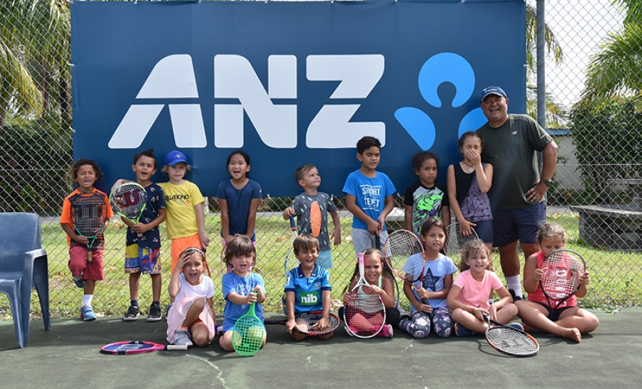 Island’s youngsters eager to be taught tennis skills