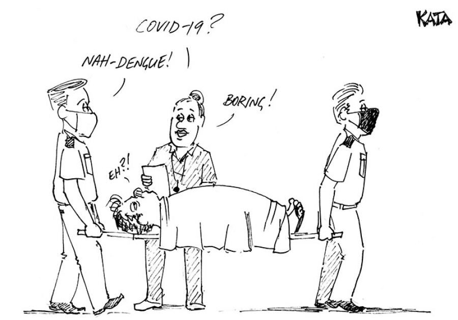 Kata cartoon: Dengue is boring