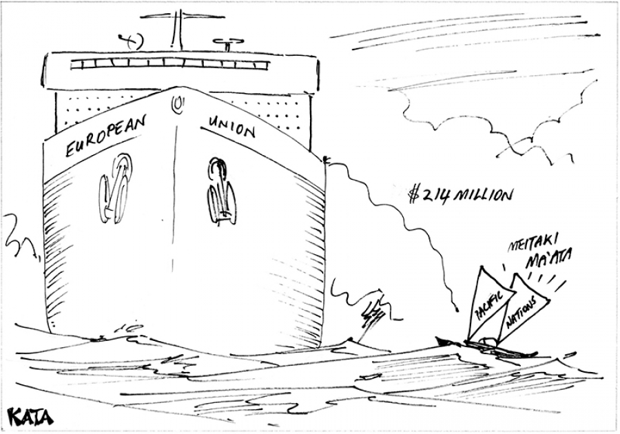 Kata cartoon: Meitaki ma’ata to the European Union