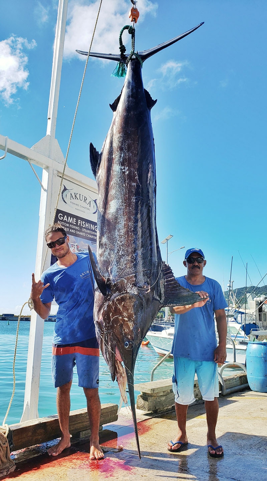 Stoked and happy with a 226 kg marlin