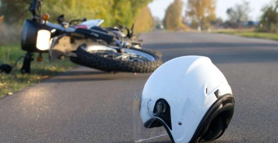 Motorbike crash shows the importance of helmets for all