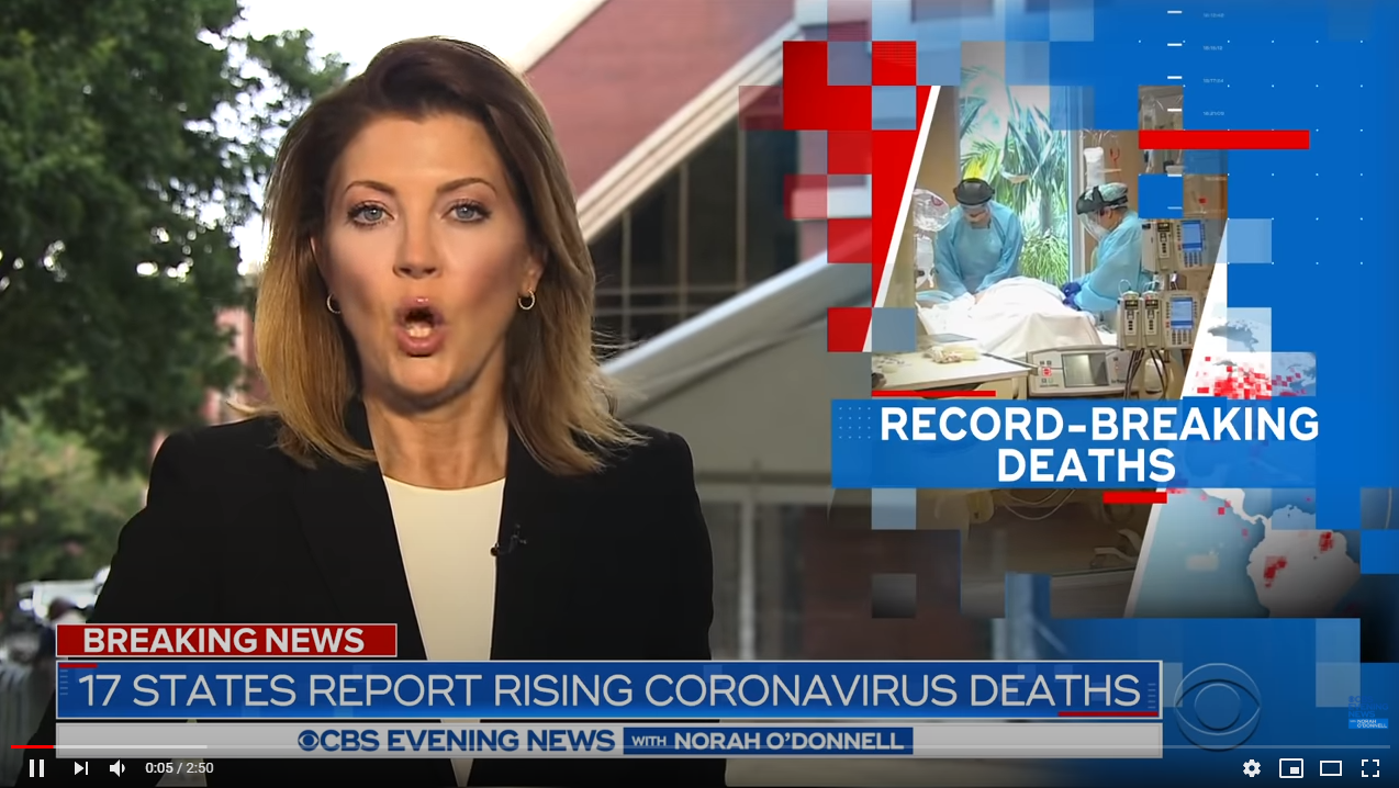 17 states report rising deaths from the coronavirus