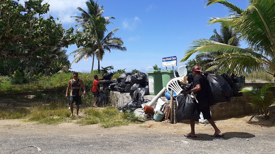 Committed to cleaning up in Aitutaki