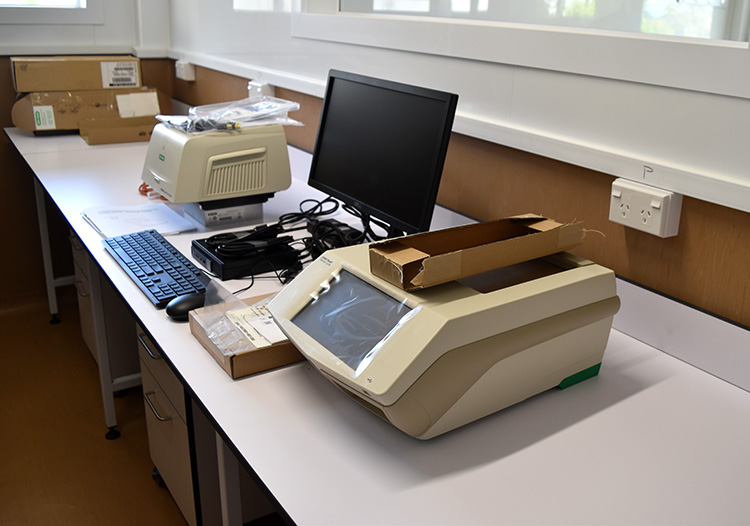 Equipment arrives for Covid-19 rapid testing lab