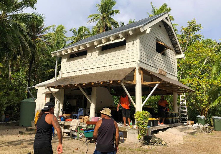 Suwarrow island shelter renovated