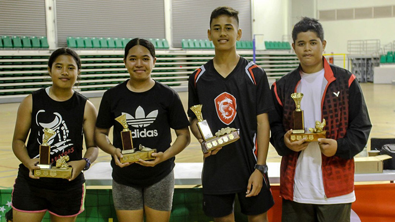 Juniors impress in final badminton competition