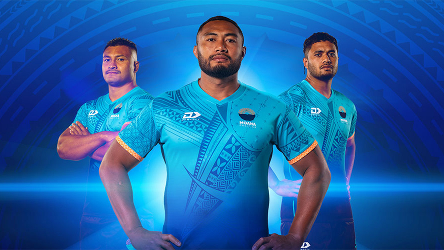 Cook Islands inspired tatau designs featured in Moana Pasifika’s jersey