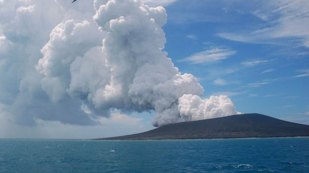 Tonga volcano continues to pump out plumes of gas and dust