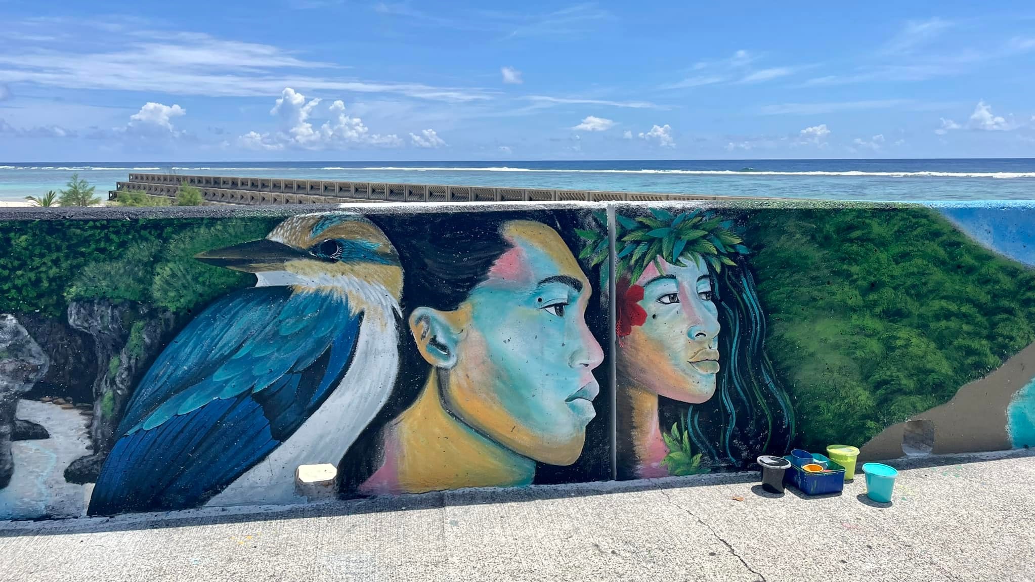 Murals transform Rarotonga into open-space gallery