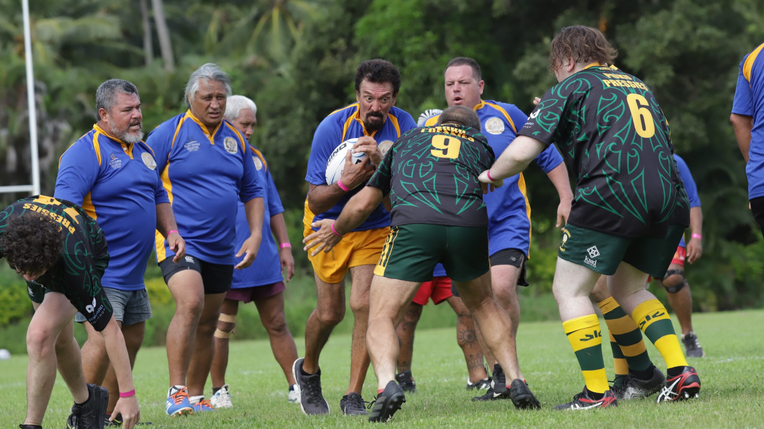 Golden Oldies show their style on the rugby field