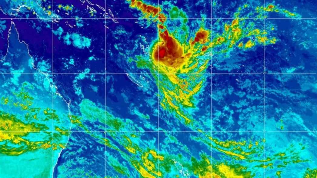 Cyclone Gina close to Vanuatu