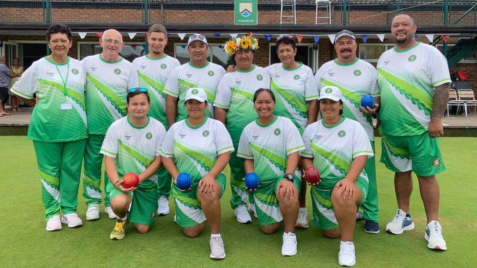 Cook Islands receive warm welcome from Frampton on Severn Bowls Club