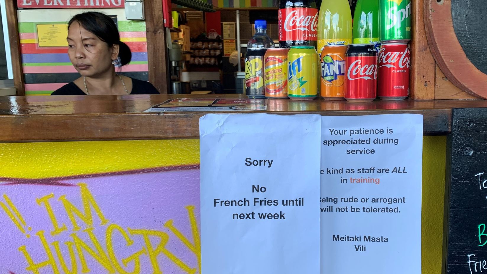 Rarotonga runs out of frozen fries