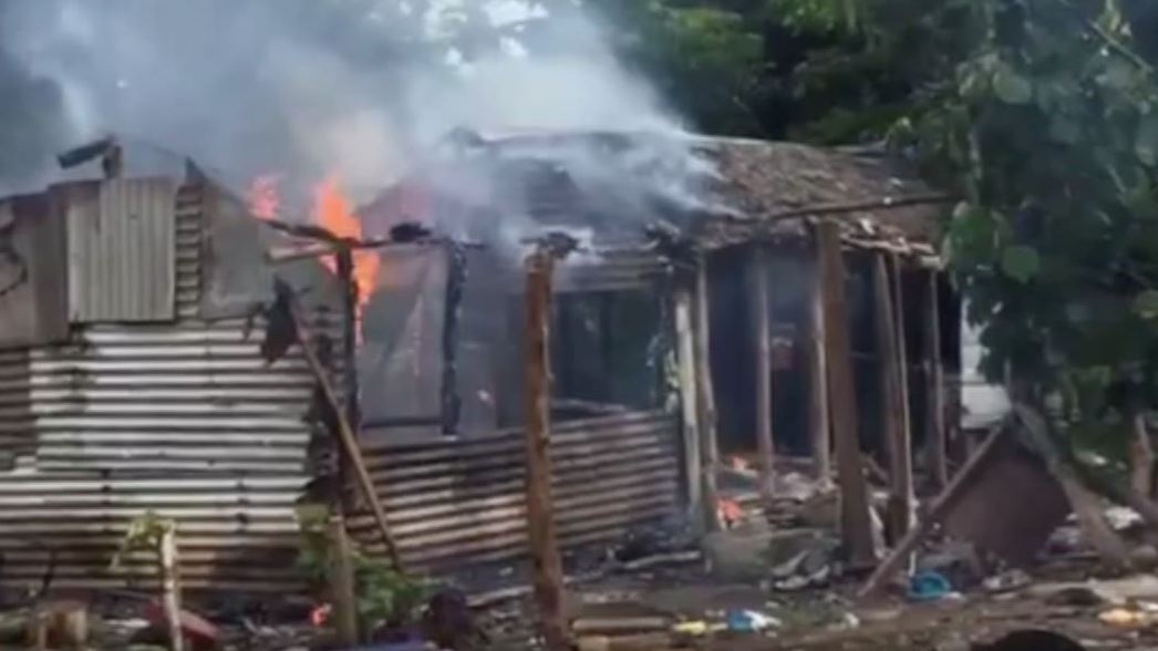 Residents torch own homes rather than let police destroy them