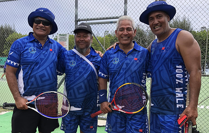 Clean sweep in masters doubles tennis