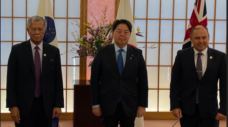 PM Brown holds talks with Japanese Foreign Minister on nuclear wastewater discharge