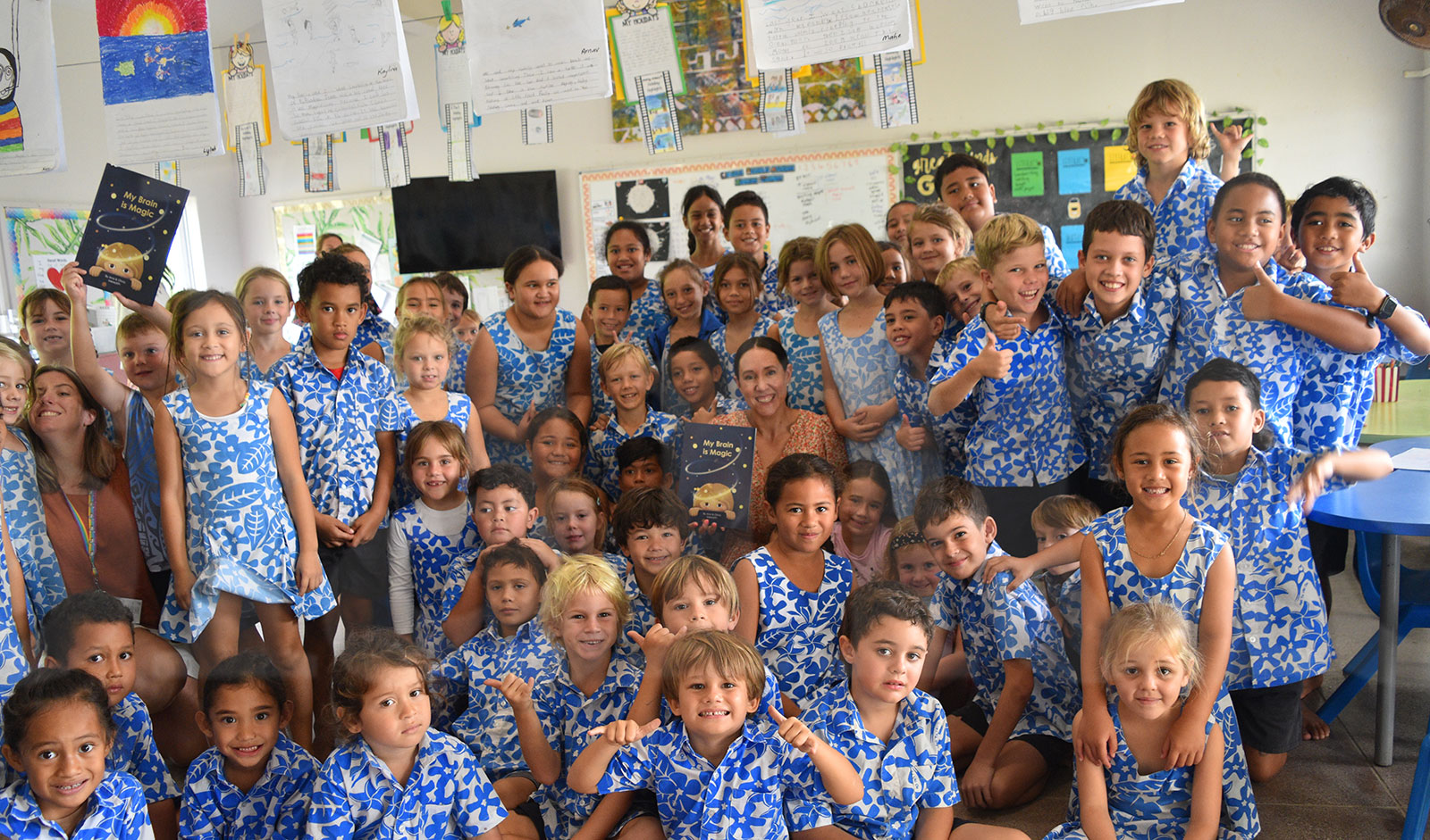 Children’s book authors visit Rarotonga schools