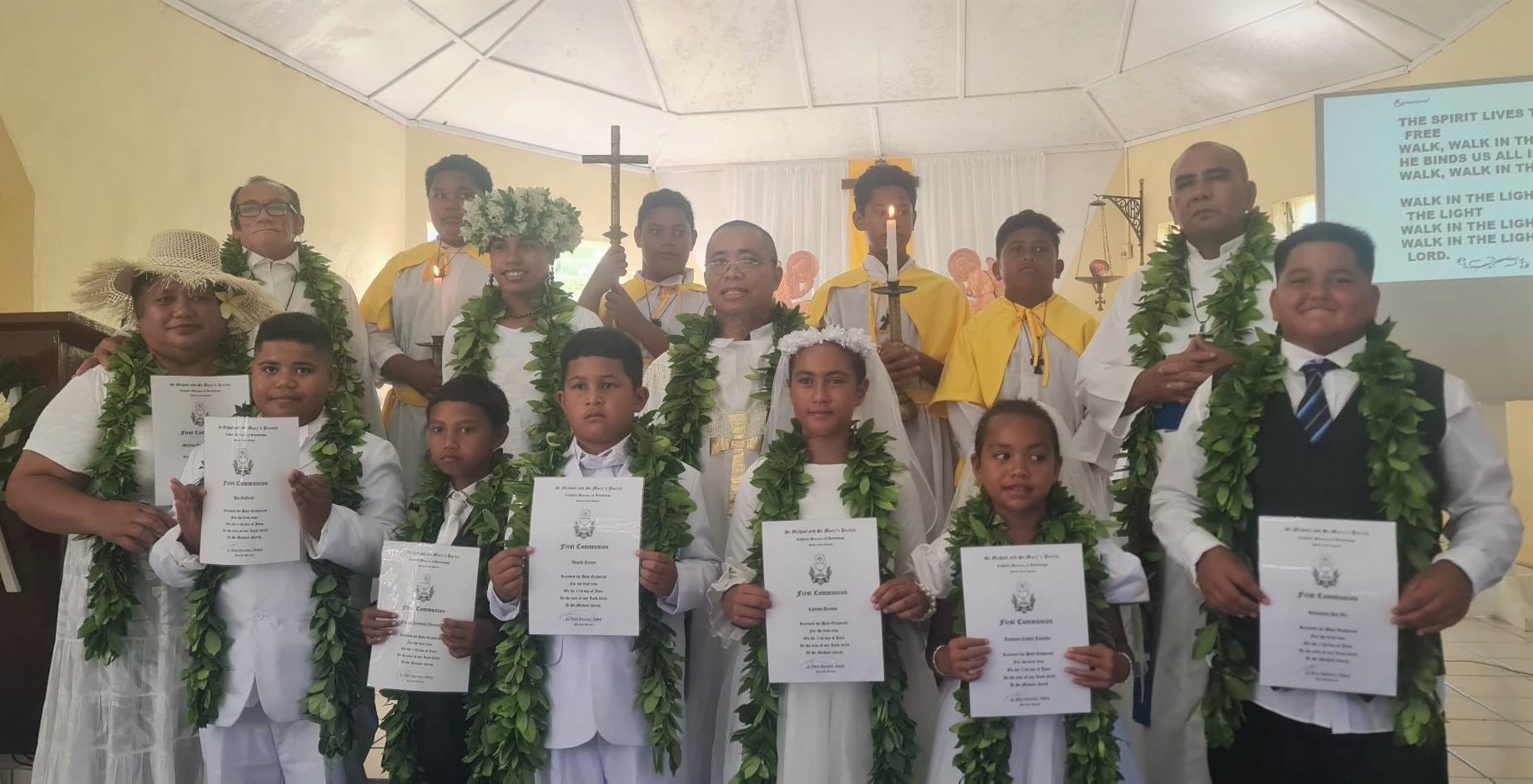 Young Cook Islands Catholics receive  ‘Sacrament of Love’