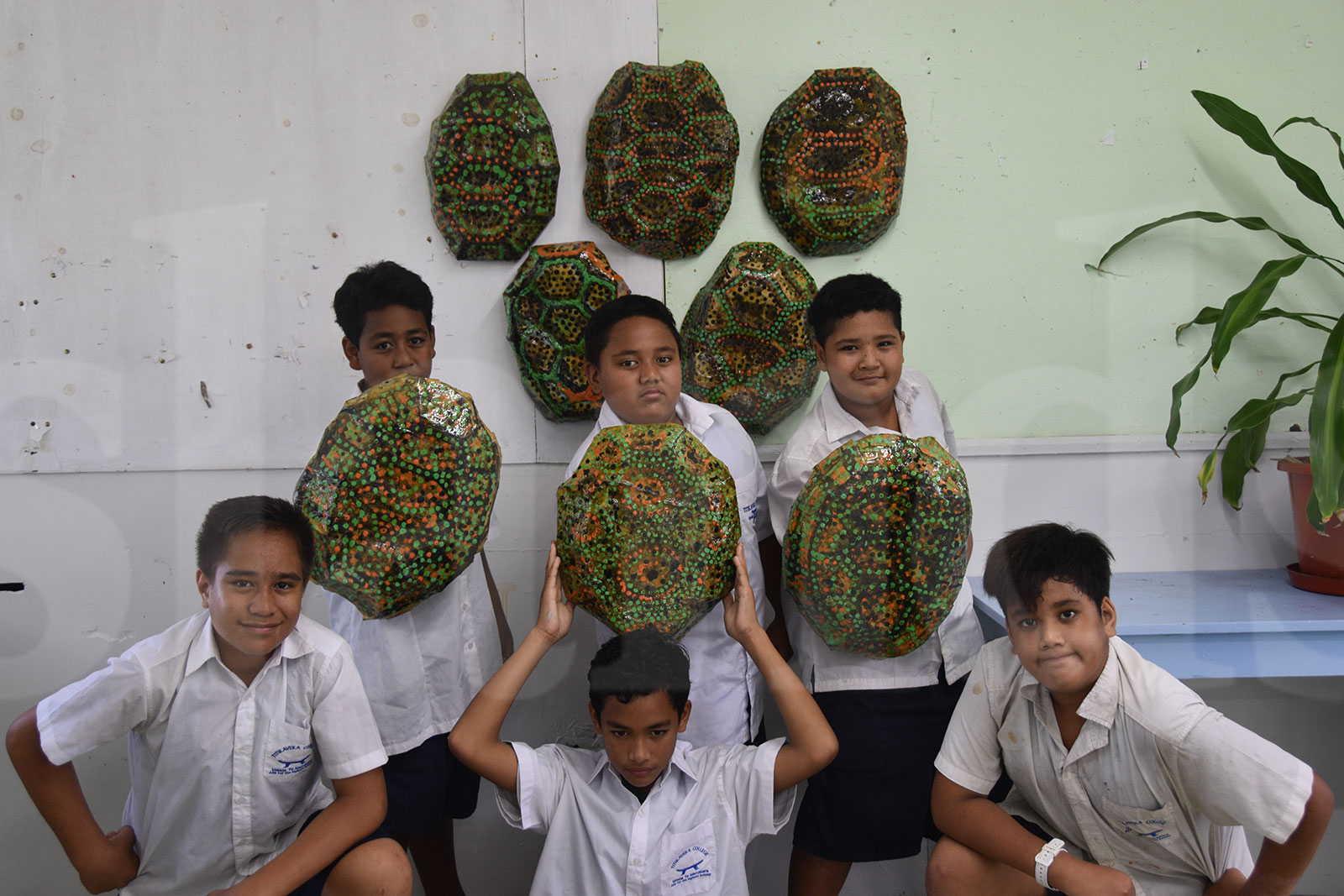 Students design turtle shell replicas for fundraising effort